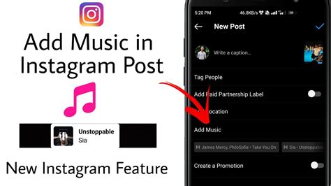 how to add music to ig post